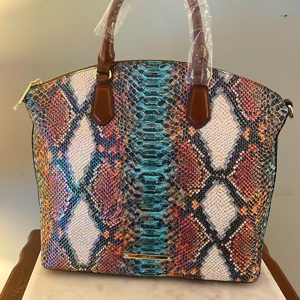 Brahmin Large Duxbury in multi Hansen texture.